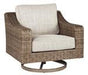 Beachcroft Beige Swivel Lounge Chair - P791-821 - Lara Furniture