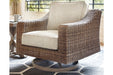 Beachcroft Beige Swivel Lounge Chair - P791-821 - Lara Furniture