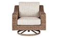 Beachcroft Beige Swivel Lounge Chair - P791-821 - Lara Furniture