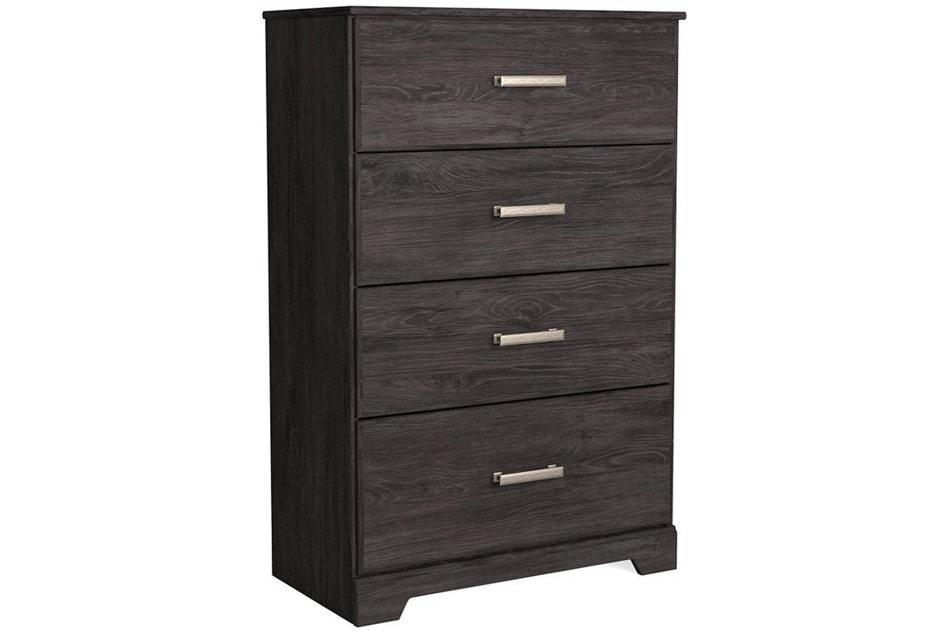 Belachime Black Chest of Drawers - B2589-44 - Lara Furniture