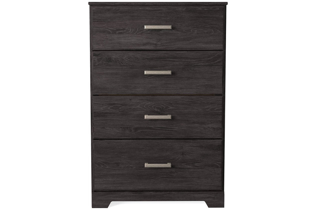 Belachime Black Chest of Drawers - B2589-44 - Lara Furniture