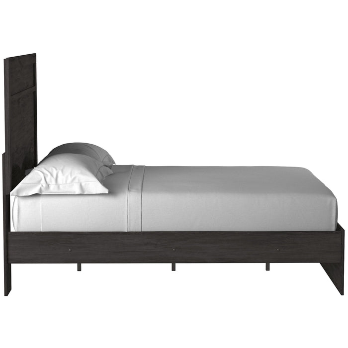 Belachime Black Full Panel Bed - Lara Furniture