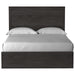 Belachime Black Queen Panel Bed - Lara Furniture