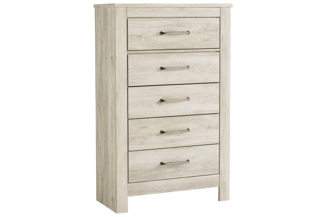 Bellaby Whitewash Chest of Drawers - B331-46 - Lara Furniture