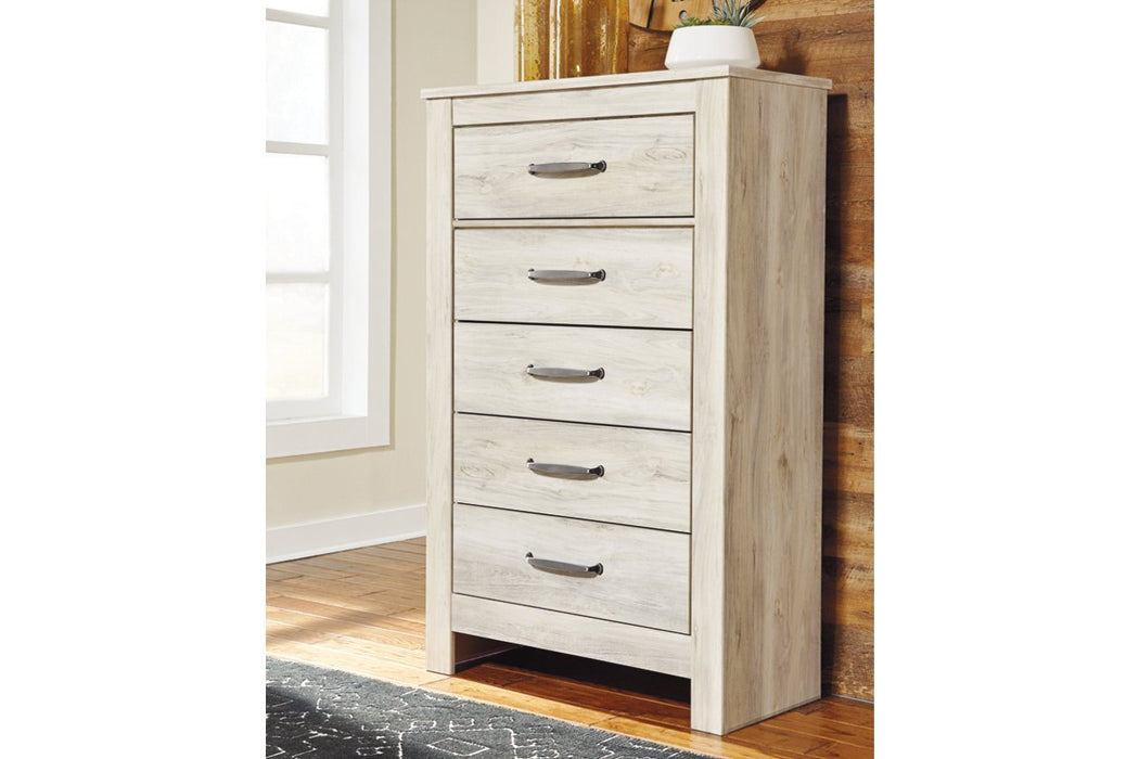 Bellaby Whitewash Chest of Drawers - B331-46 - Lara Furniture