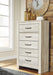 Bellaby Whitewash Storage Platform Bedroom Set - Lara Furniture