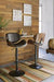 Bellatier Brown Adjustable Height Bar Stool - D120-530 - Lara Furniture