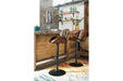 Bellatier Brown Adjustable Height Bar Stool - D120-530 - Lara Furniture