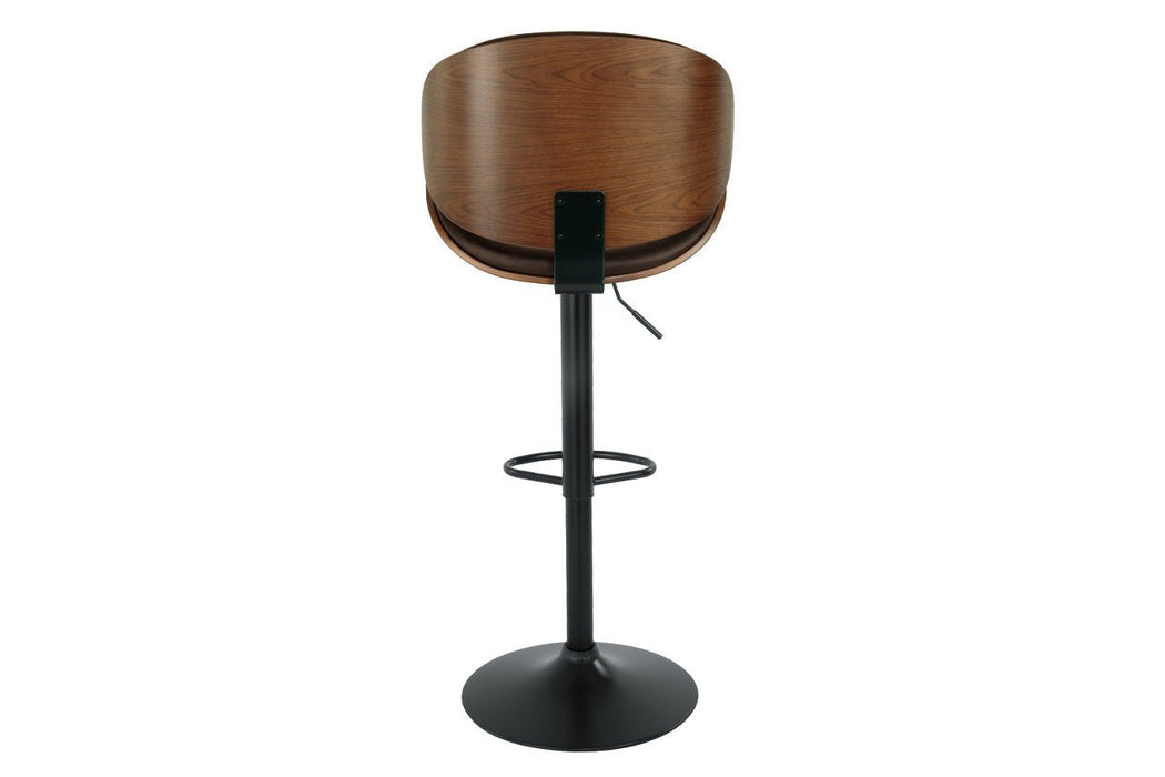 Bellatier Brown Adjustable Height Bar Stool - D120-530 - Lara Furniture