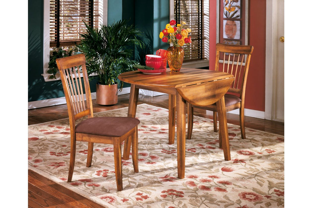 Berringer Rustic Brown Dining Drop Leaf Table - D199-15 - Lara Furniture