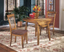 Berringer Rustic Brown Drop Leaf Dinette Set - Lara Furniture