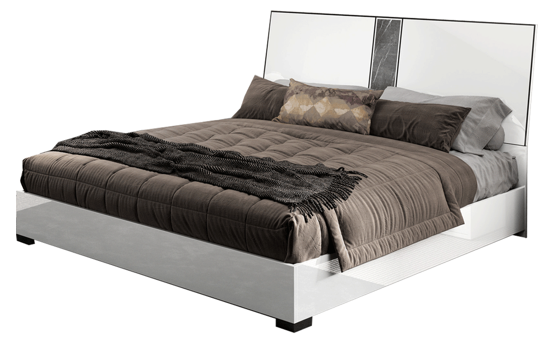 Bianca Marble Bed Queen - Lara Furniture