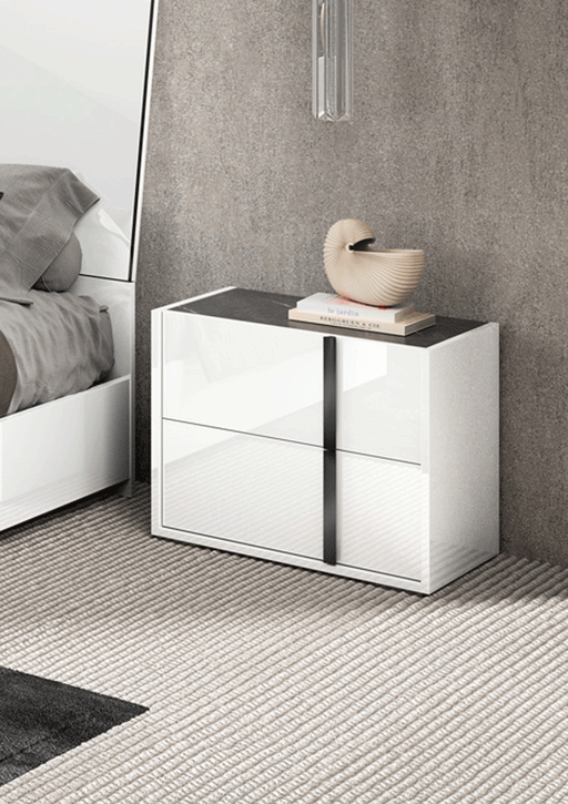 Bianca Marble Nightstand - i38458 - Lara Furniture