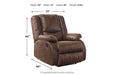 Bladewood Coffee Recliner - 6030529 - Lara Furniture