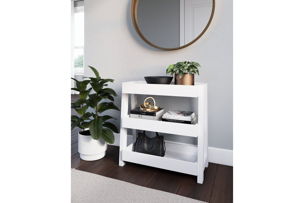 Blariden White Shelf Accent Table - A4000362 - Lara Furniture