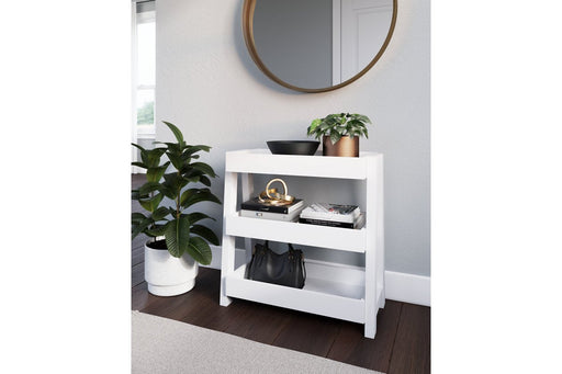 Blariden White Shelf Accent Table - A4000362 - Lara Furniture