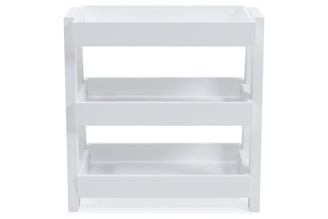 Blariden White Shelf Accent Table - A4000362 - Lara Furniture