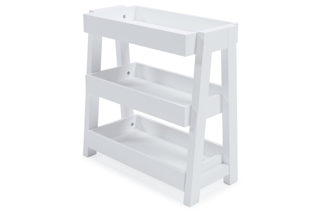 Blariden White Shelf Accent Table - A4000362 - Lara Furniture