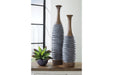 BLAYZE Antique Gray/Brown Vase (Set of 2) - A2000388 - Lara Furniture