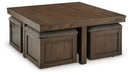 Boardernest Coffee Table with 4 Stools - T738-20