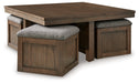 Boardernest Coffee Table with 4 Stools - T738-20