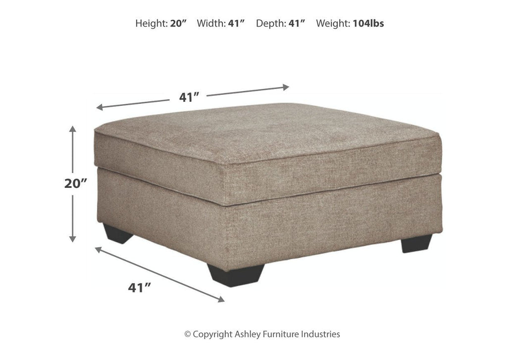 Bovarian Stone Ottoman - 5610311 - Lara Furniture