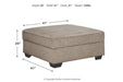 Bovarian Stone Ottoman - 5610311 - Lara Furniture