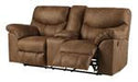 Boxberg Bark Reclining Loveseat with Console - 3380294 - Lara Furniture