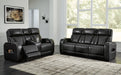 Boyington Sofa, Loveseat and Recliner in Black - PKG016539