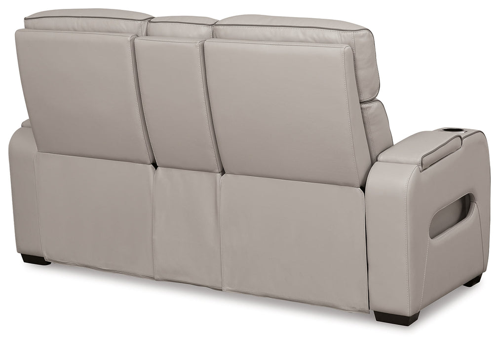 Boyington Sofa, Loveseat and Recliner in Gray - PKG016537