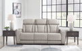 Boyington Sofa, Loveseat and Recliner in Gray - PKG016537