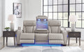 Boyington Sofa, Loveseat and Recliner in Gray - PKG016537