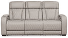 Boyington Sofa, Loveseat and Recliner in Gray - PKG016537