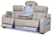 Boyington Sofa, Loveseat and Recliner in Gray - PKG016537