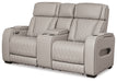 Boyington Sofa, Loveseat and Recliner in Gray - PKG016537