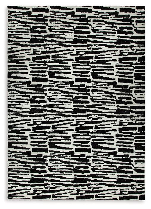 Bramshaw Black/Ivory Extra Large Rug - R406760