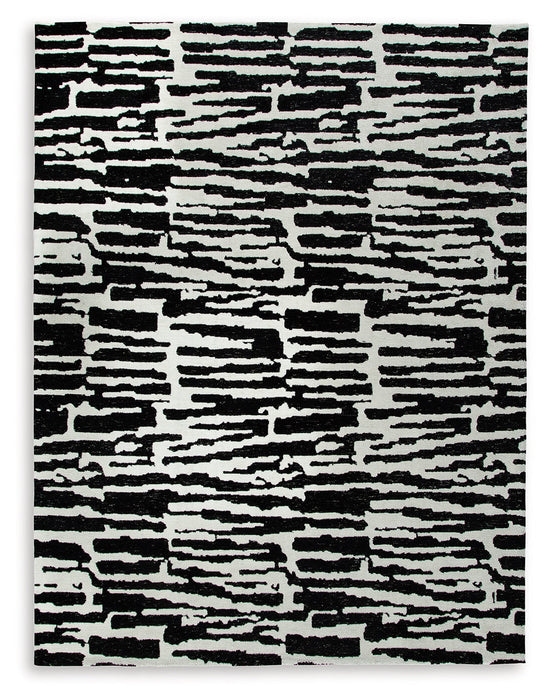 Bramshaw Black/Ivory Large Rug - R406761