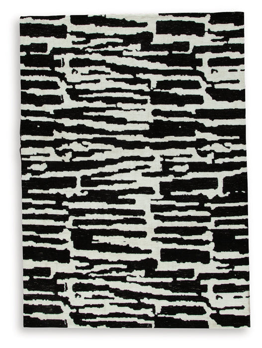 Bramshaw Black/Ivory Medium Rug - R406762