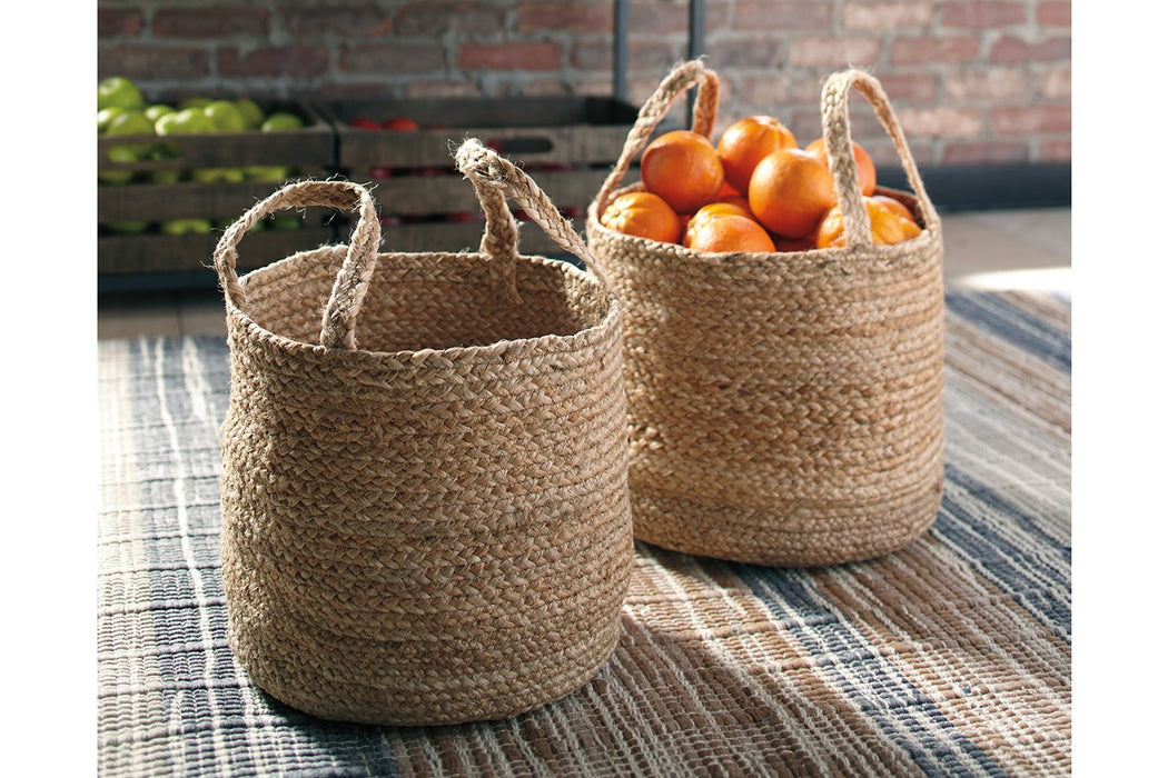 Brayton Natural Basket (Set of 2) - A2000094 - Lara Furniture