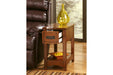 Breegin Brown Chairside End Table - T007-319 - Lara Furniture