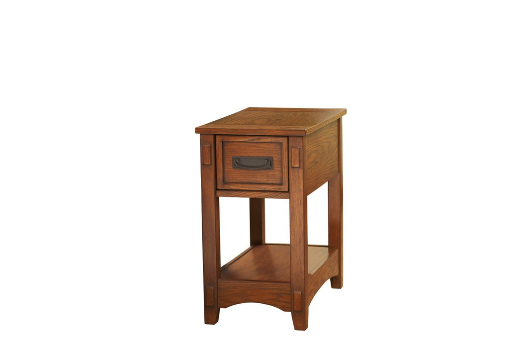 Breegin Brown Chairside End Table - T007-319 - Lara Furniture