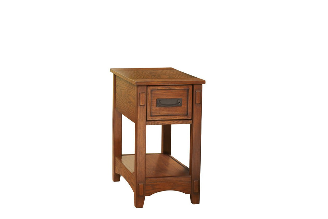 Breegin Brown Chairside End Table - T007-319 - Lara Furniture