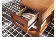 Breegin Brown Chairside End Table - T007-319 - Lara Furniture