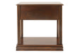 Breegin Brown Chairside End Table - T007-527 - Lara Furniture