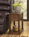 Breegin Brown Chairside End Table - T007-527 - Lara Furniture