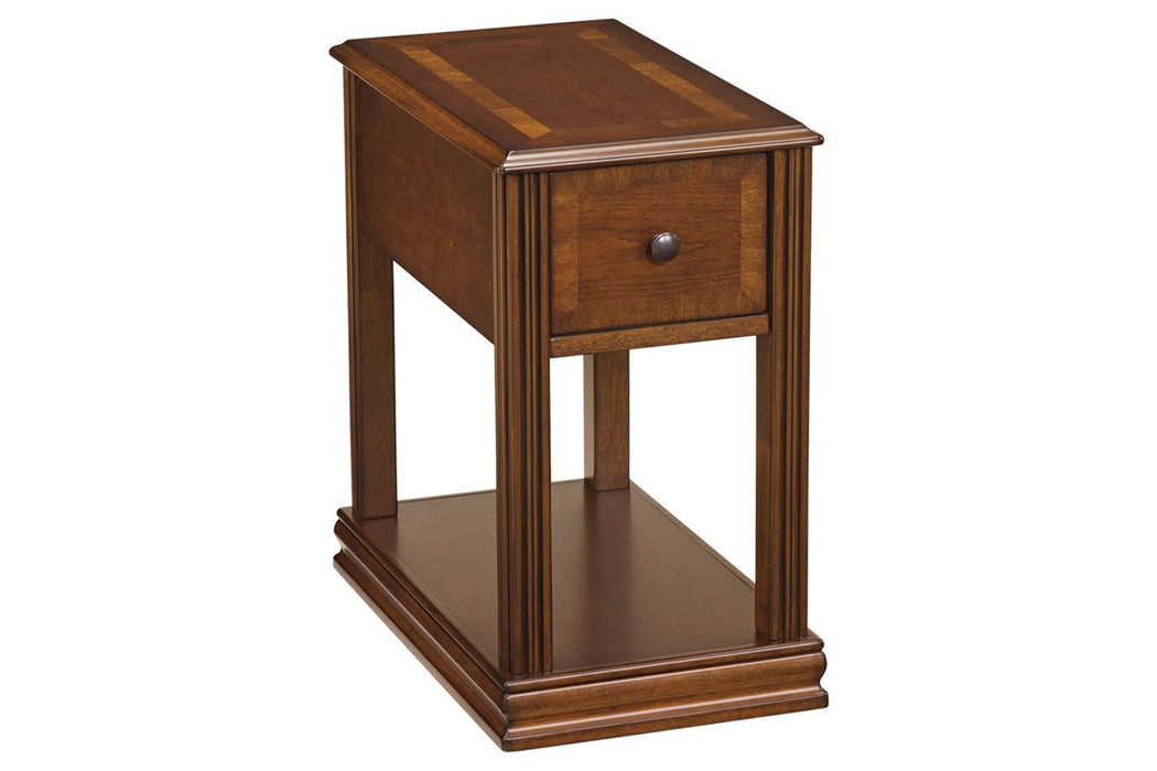 Breegin Brown Chairside End Table - T007-527 - Lara Furniture