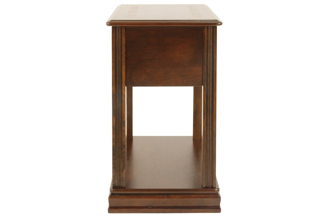 Breegin Brown Chairside End Table - T007-527 - Lara Furniture