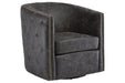 Brentlow Distressed Black Accent Chair - A3000202 - Lara Furniture