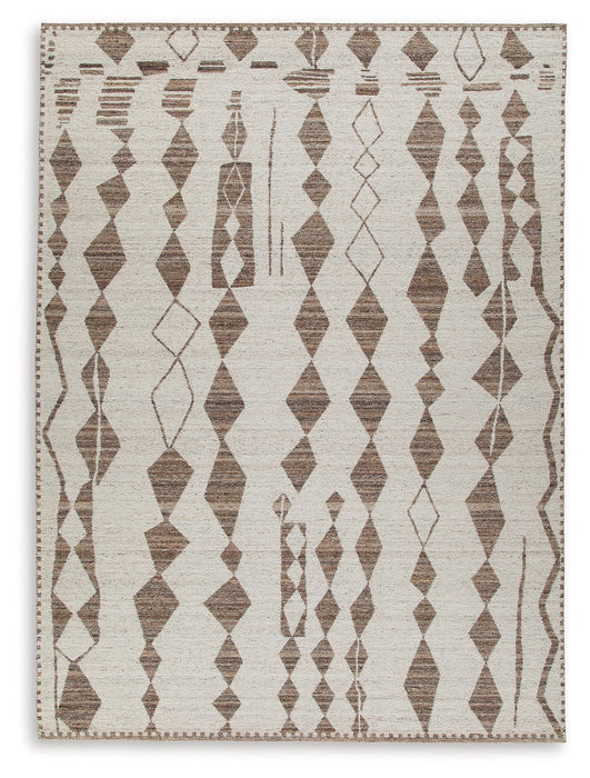 Brettler Beige/Brown Extra Large Rug - R406790