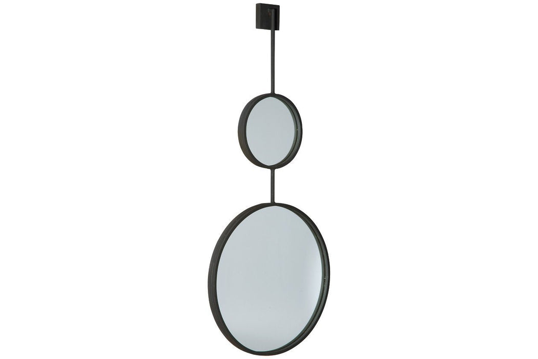 Brewer Black Accent Mirror - A8010166 - Lara Furniture